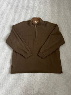 Woolrich Men's Half-Zip Pullover Sweater - Brown